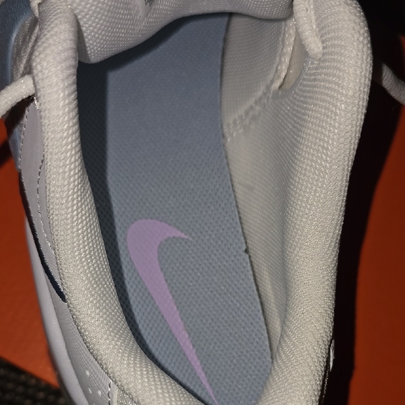 Nike White and Blue Women's Sneakers - Picture 5 of 5